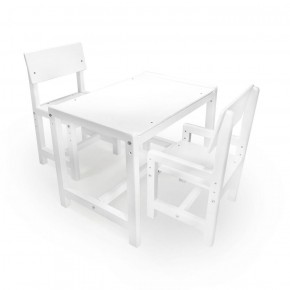 Детский растущий комплект стол и два стула  Я САМ "Лофт" (Белый, Белый) в Заводоуковске - zavodoukovsk.mebel-74.com | фото