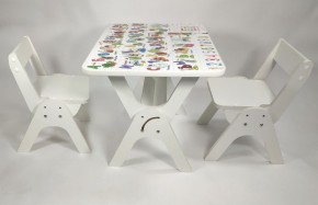 Детский растущий стол-парта и два стула Я САМ "Умка-Дуо" (Алфавит) в Заводоуковске - zavodoukovsk.mebel-74.com | фото