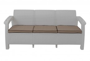 Диван Yalta Premium Sofa 3 Set (Ялта) белый (+подушки под спину) в Заводоуковске - zavodoukovsk.mebel-74.com | фото