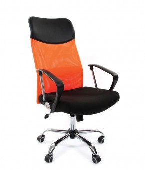 Кресло для руководителя CHAIRMAN 610 N (15-21 черный/сетка оранжевый) в Заводоуковске - zavodoukovsk.mebel-74.com | фото