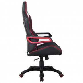 Кресло компьютерное BRABIX Nitro GM-001 (ткань/экокожа) черное, вставки красные (531816) в Заводоуковске - zavodoukovsk.mebel-74.com | фото