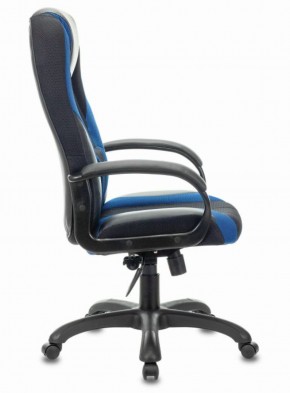 Кресло компьютерное BRABIX PREMIUM "Rapid GM-102" (экокожа/ткань, черное/синее) 532106 в Заводоуковске - zavodoukovsk.mebel-74.com | фото