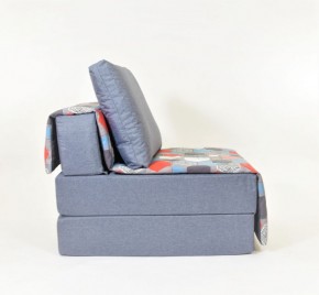 Кресло-кровать бескаркасное Харви (серый-геометрия слейт) в Заводоуковске - zavodoukovsk.mebel-74.com | фото