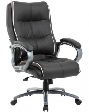 Кресло офисное BRABIX PREMIUM "Strong HD-009" (экокожа черная, ткань серая) 531945 в Заводоуковске - zavodoukovsk.mebel-74.com | фото