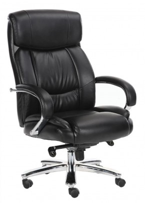 Кресло офисное BRABIX "Direct EX-580" (хром/рециклированная кожа/черное) 531824 в Заводоуковске - zavodoukovsk.mebel-74.com | фото