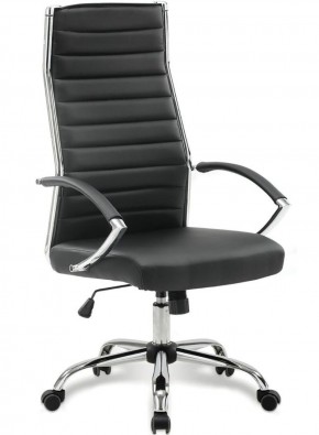 Кресло офисное BRABIX "Style EX-528", экокожа, хром, черное, 531947 в Заводоуковске - zavodoukovsk.mebel-74.com | фото