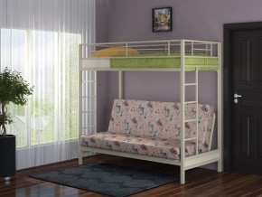 Кровать двухъярусная с диваном "Мадлен" (Слоновая кость/Серый) в Заводоуковске - zavodoukovsk.mebel-74.com | фото