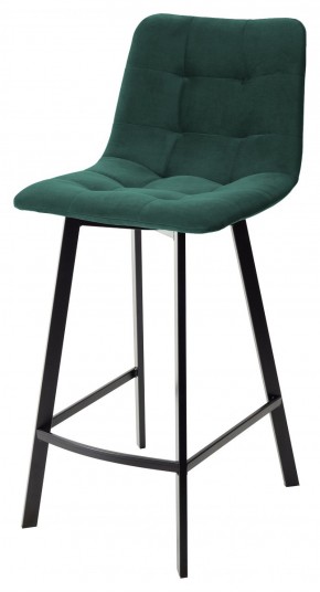 Полубарный стул CHILLI-QB SQUARE зеленый #19, велюр / черный каркас (H=66cm) М-City в Заводоуковске - zavodoukovsk.mebel-74.com | фото