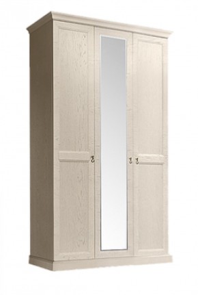 Шкаф 3-х дверный (с зеркалом) для платья и белья Венеция дуб седан (ВНШ1/3) в Заводоуковске - zavodoukovsk.mebel-74.com | фото
