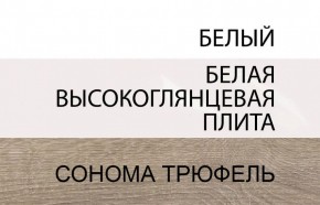 Шкаф 3D/TYP 22A, LINATE ,цвет белый/сонома трюфель в Заводоуковске - zavodoukovsk.mebel-74.com | фото