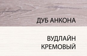 Шкаф угловой 2D, OLIVIA, цвет вудлайн крем/дуб анкона в Заводоуковске - zavodoukovsk.mebel-74.com | фото