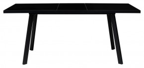 Стол ФИН 120 Черный, стекло/ Черный каркас М-City в Заводоуковске - zavodoukovsk.mebel-74.com | фото