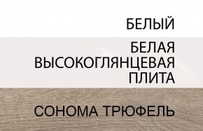 Стол письменный /TYP 80, LINATE ,цвет белый/сонома трюфель в Заводоуковске - zavodoukovsk.mebel-74.com | фото